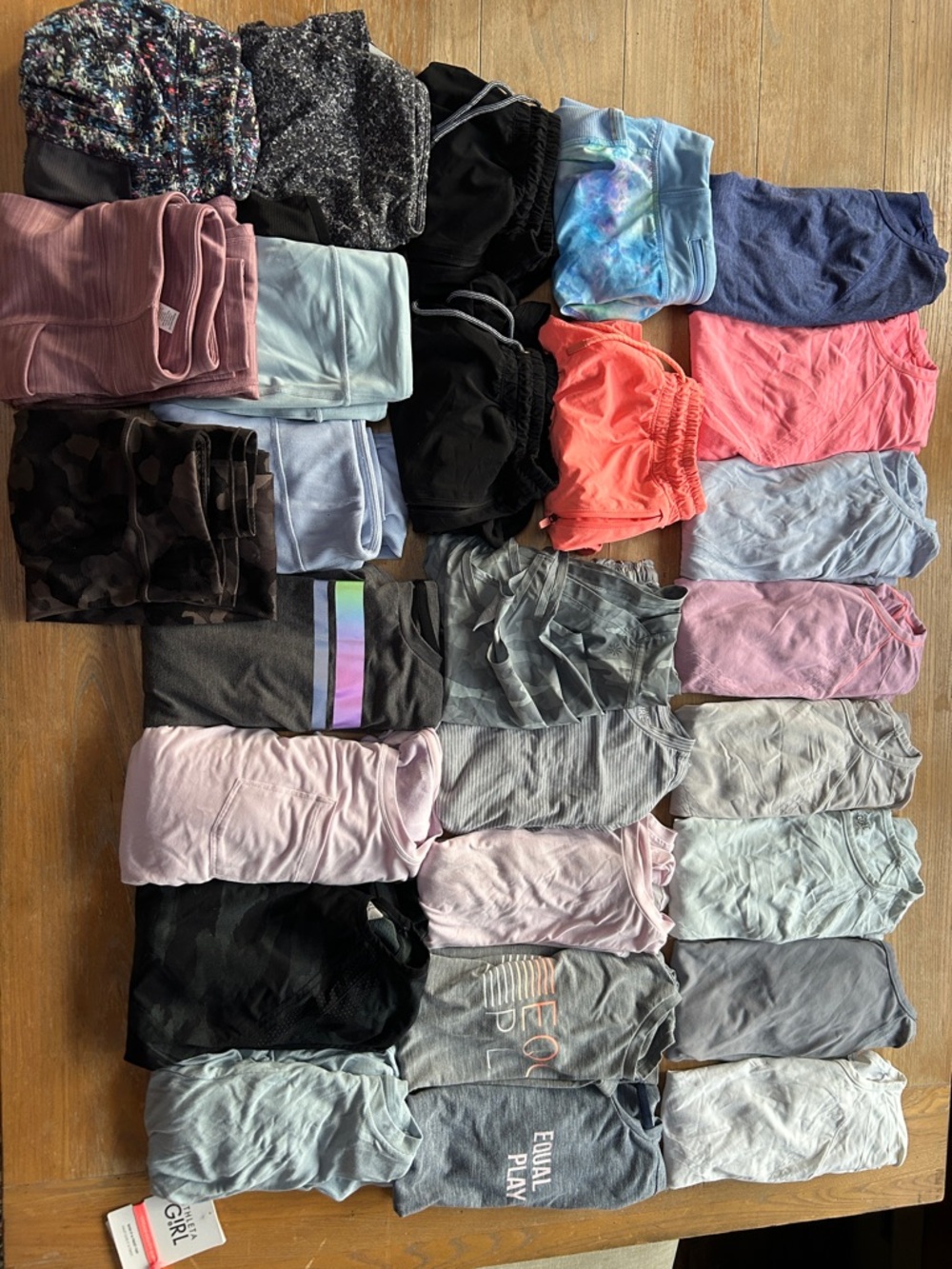Lot of Girls' Assorted Activewear and Loungewear - Pastels & Neutrals